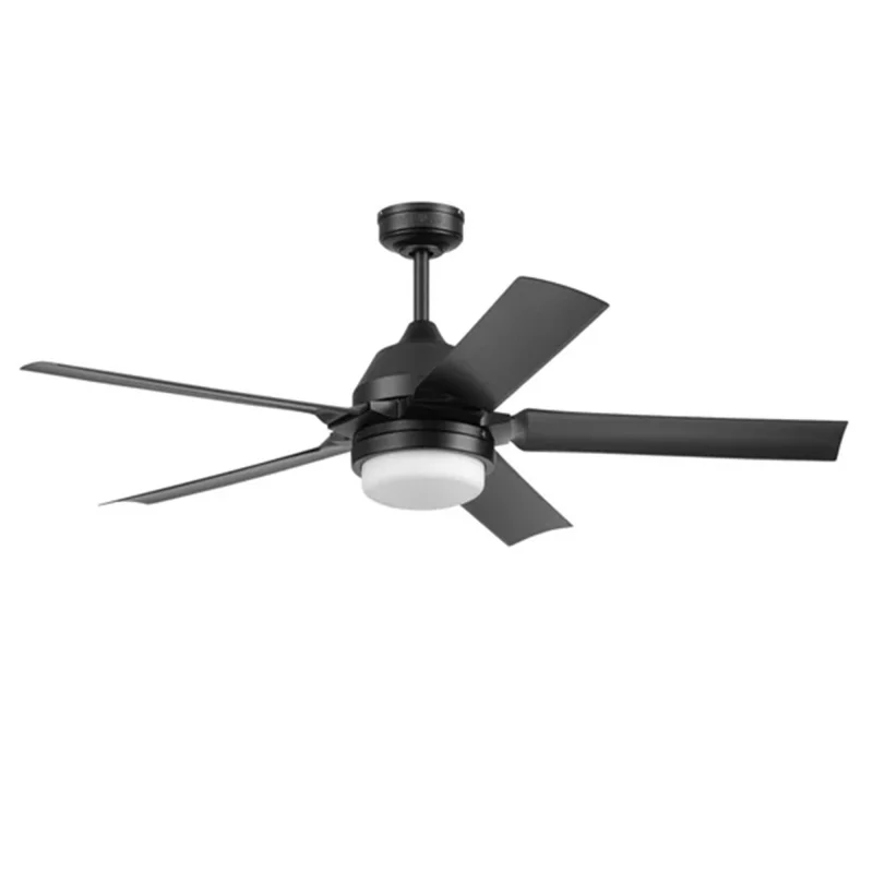 Mule 54 Inch Outdoor Ceiling Fan with Light, Remote Control and 5 Blades, Black