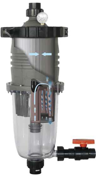 Waterco Multicyclone 16 Plus Centrifugal Filter with 40 sqft Cartridge