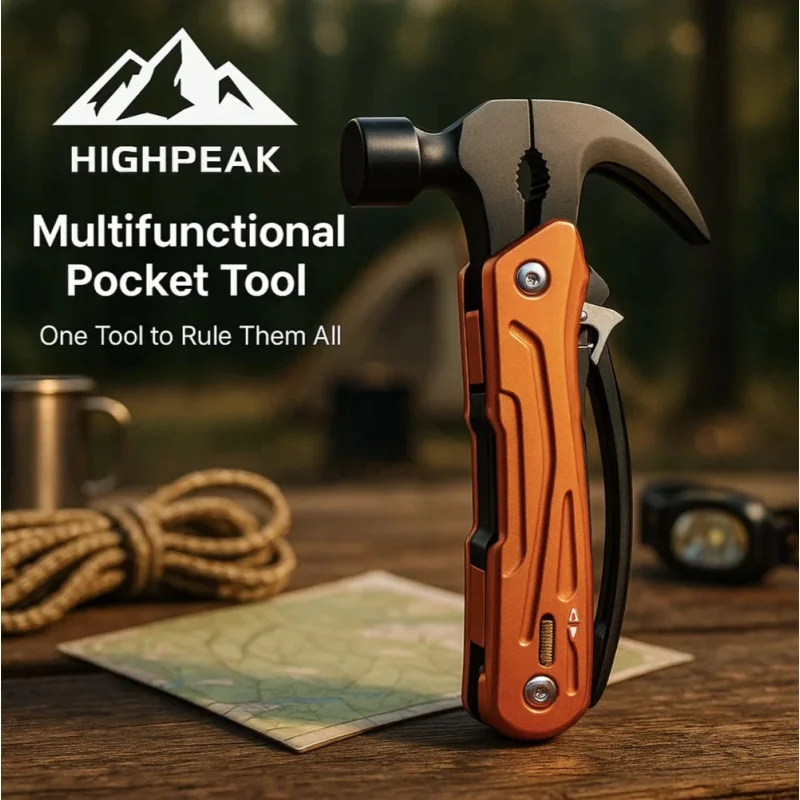 Multifunctional Pocket Tool Orange