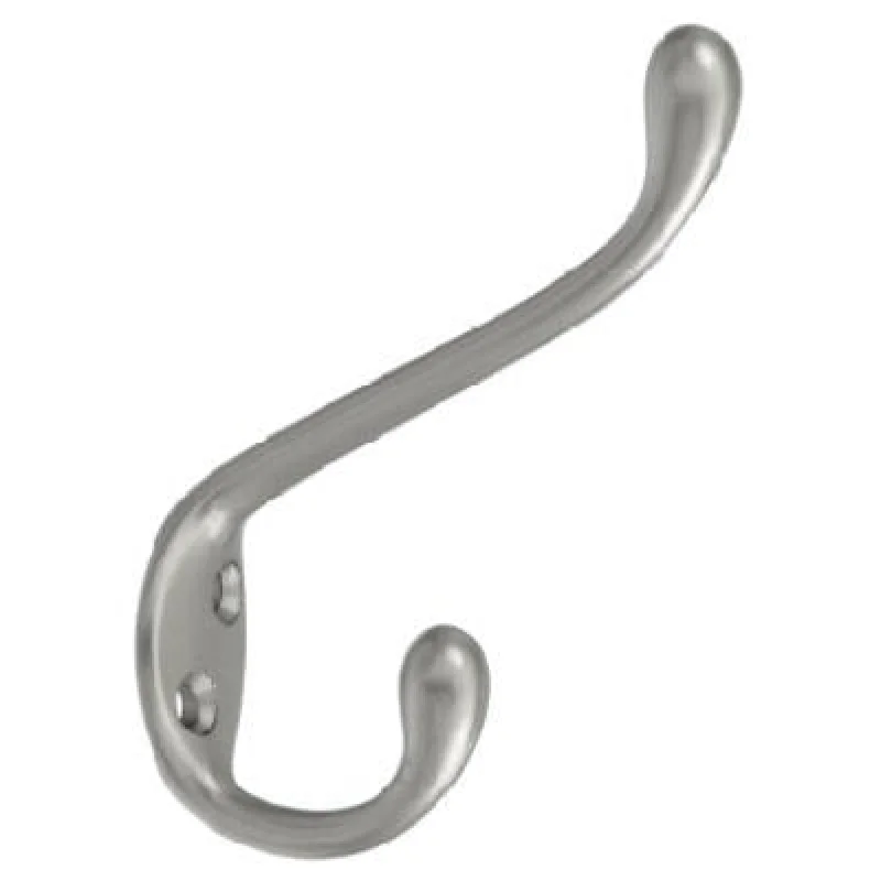National Mfg N331-082 Satin Nickel Garment Hook 5 Pack
