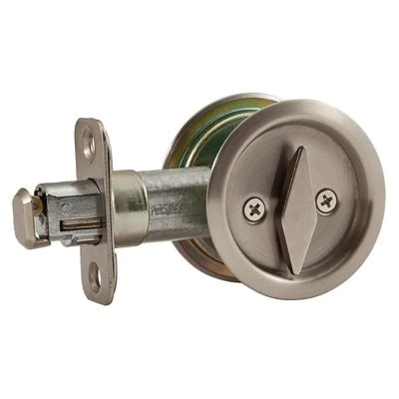 National Mfg N350-363 Pocket Door Latch Satin Nickel 3 Pack