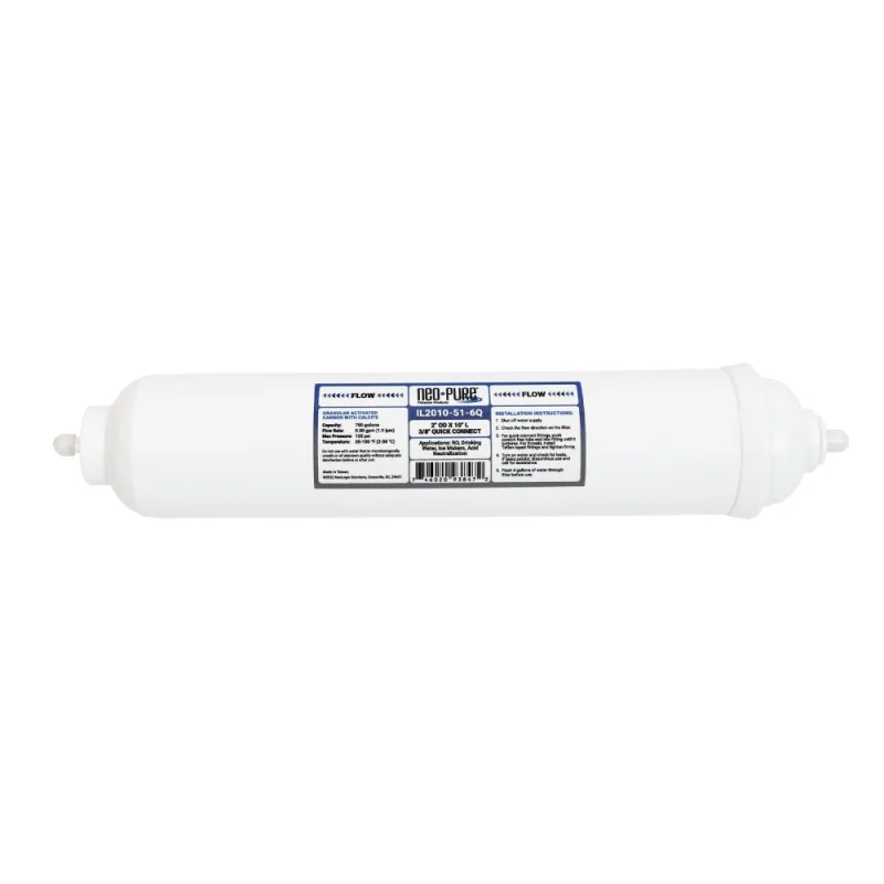 Neo-Pure IL2010-51-6Q Inline Calcite/Coco Shell GAC - 10 x 2 3/8 QC Filter