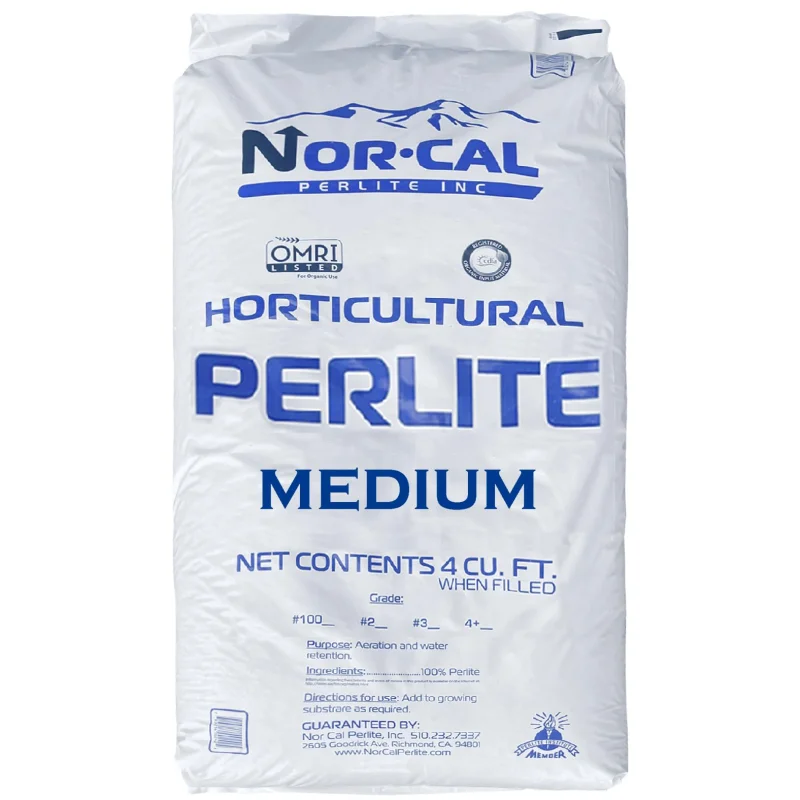 Norcal Perlite Horticultural Organic Certified Premium Screened Coarse Garden Indoor Outdoor Plants Soil and Drainage 4 Cubic Feet (103 Quarts) 1 Bag