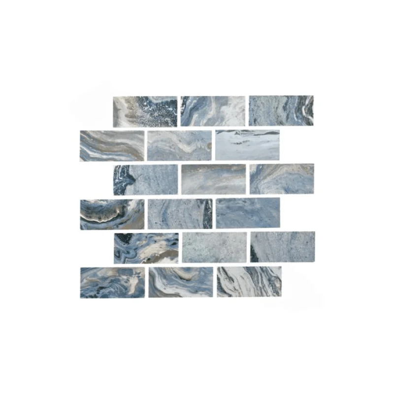 NPT GMIONYBLU MOS1X2 1" x 2" Onyx Tile Light Blue