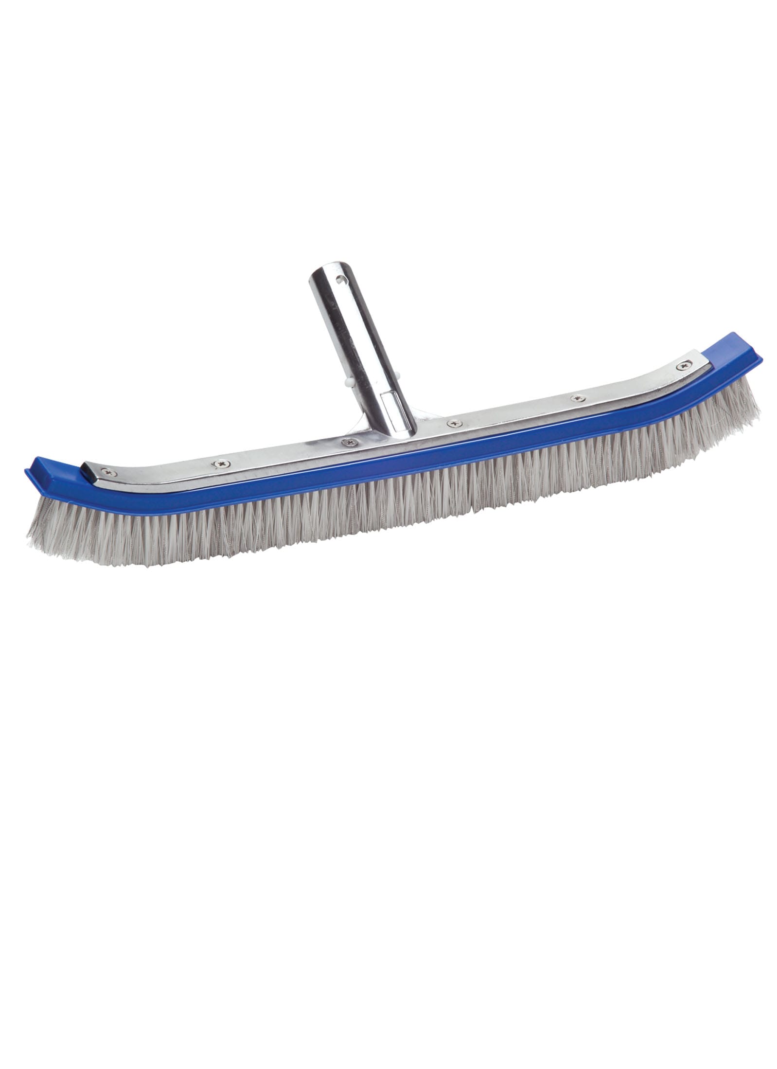 Ocean Blue 18" Nylon/ SS Curved Wall Brush Alum Back