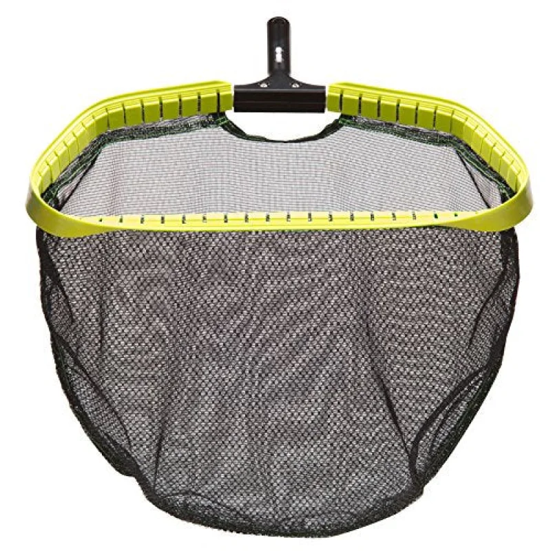 Ocean Blue Water Products Tsunami Leaf Rake with Soft Mesh Bag, 20-Inch, Yellow