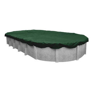 Swimline 15' X 30' Oval Ripstopper Solid Above Ground Pool Cover with 4' Overlap, RIG1530