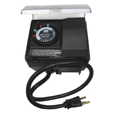 Intermatic Outdoor Mechanical Plug-In Timer with Built-In Enclosure