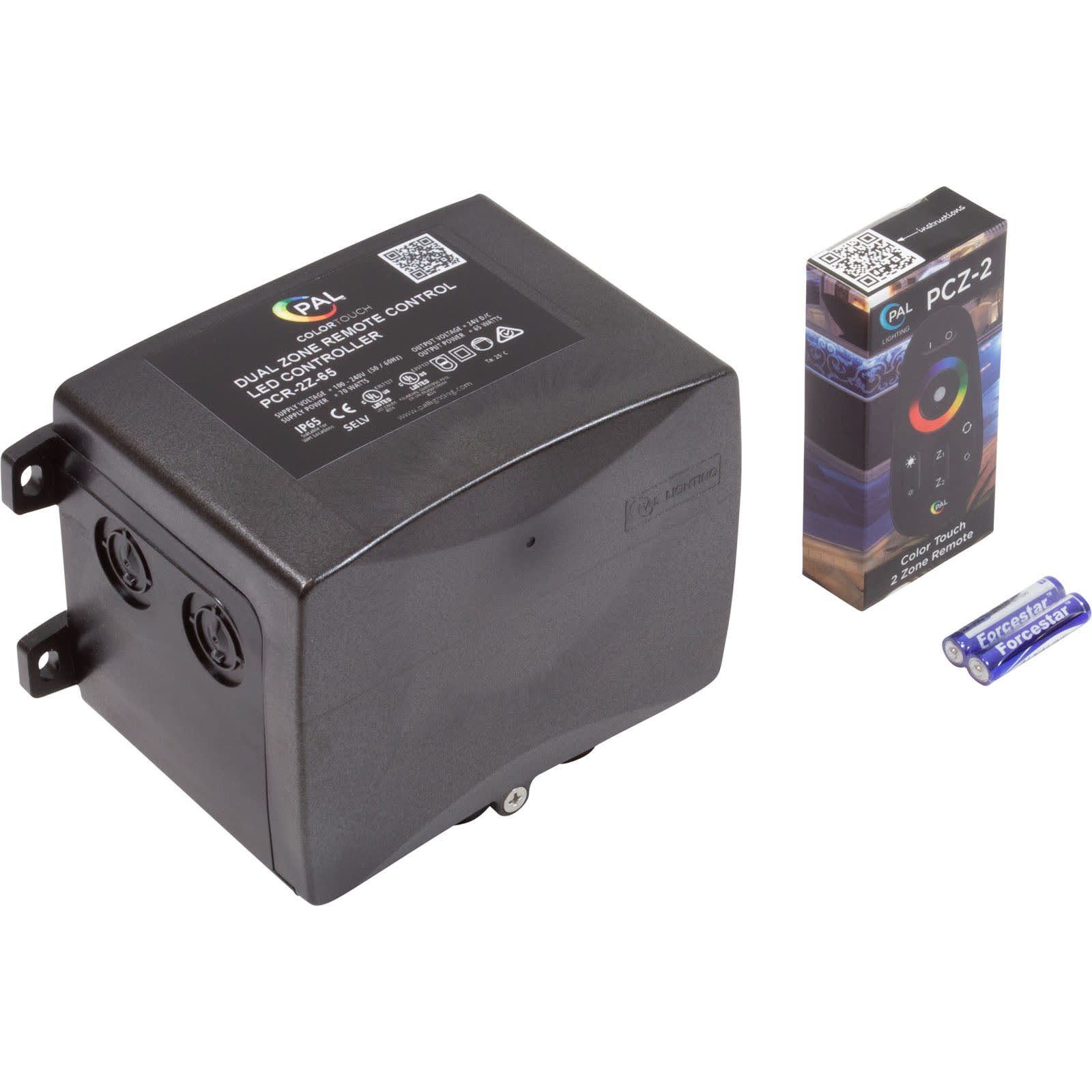 Pal Lighting LLC Multi-Color Dual Zone Remote Control Transformer and Wi-Fi 24VDC 65W