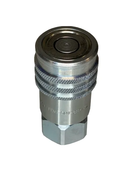 Parker FEM-501-8FP-NL, 1/2″, Female Coupler, 1/2-14 NPSF, 12 GPM, 3,625 PSI, ISO 16028, Flush Face, FEM Series