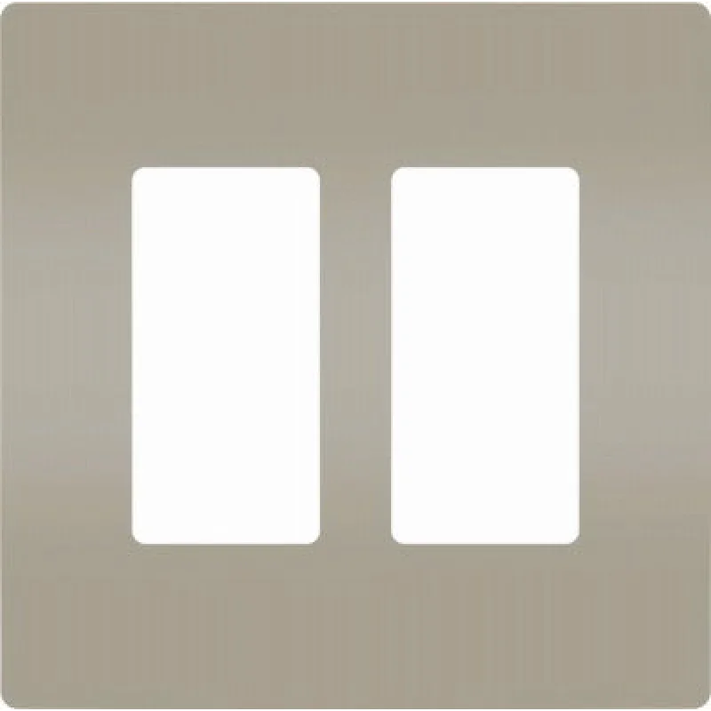 Pass Seymour RWP262NICC6 Screwless Wall Plate 2 Gang