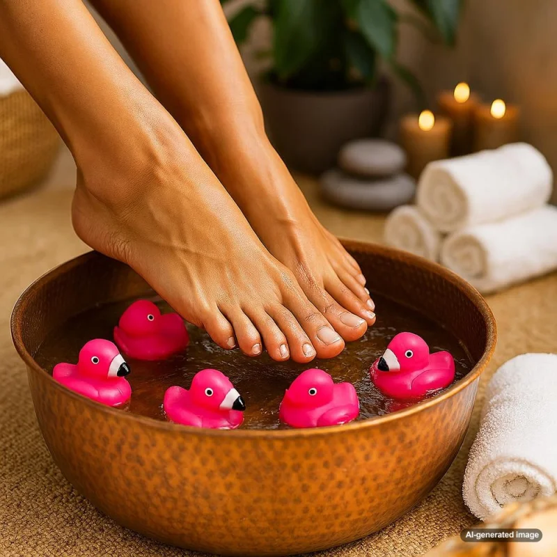 PediFlamingle - Flamingo Pedicure Bowl Floats - Turn Pedi's into Flamingo Fiestas / Case of 24