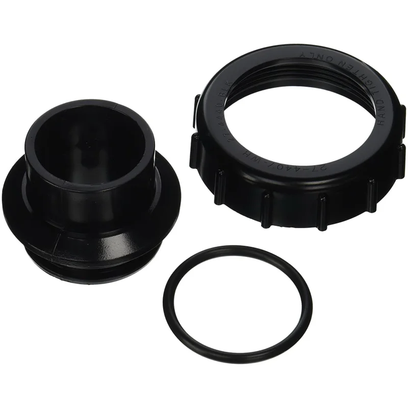 Pentair Bulkhead Adapter Kit 2 in. O.D. Black | Clean & Clear Plus Filter | 270004