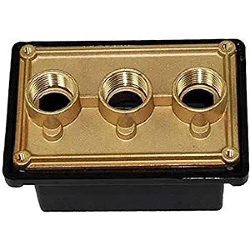 Pentair Junction Box Brass Base w/ Polycarbonate Cover (3) - 3/4 in. ports || 78310600