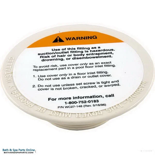 Pentair/Sta-Rite Inlet Floor Plate 8428 [2″ MPT] [White] (08417-0005)