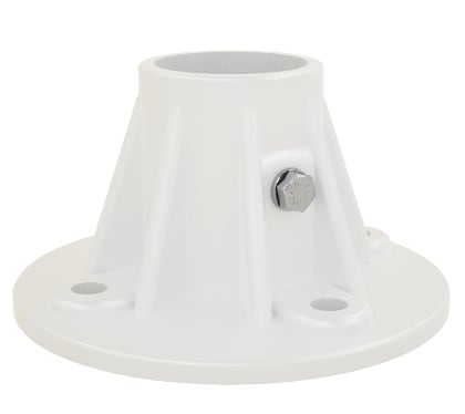 Perma-Cast Slide Flange for 1.9 Inch OD Tubing Rails; Cycolac Plastic, White