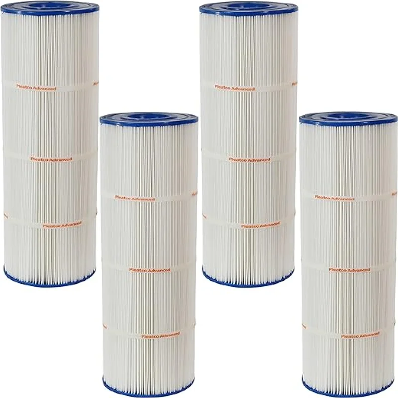 Pleatco PCC80-PAK4-EC Pool Filter Cartridge Replacement for Pentair Clean & Clear Plus 320, Waterway Crystal Water 325| PCC80-PAK4-EC