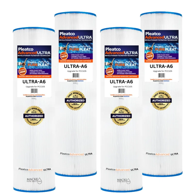 Pleatco ULTRA-A6-PAK4 Pool Filter Cartridges (4 Pack)Fits Pentair Clean & Clear Plus 420 | Replaces PCC105, C-7471, FC-6470