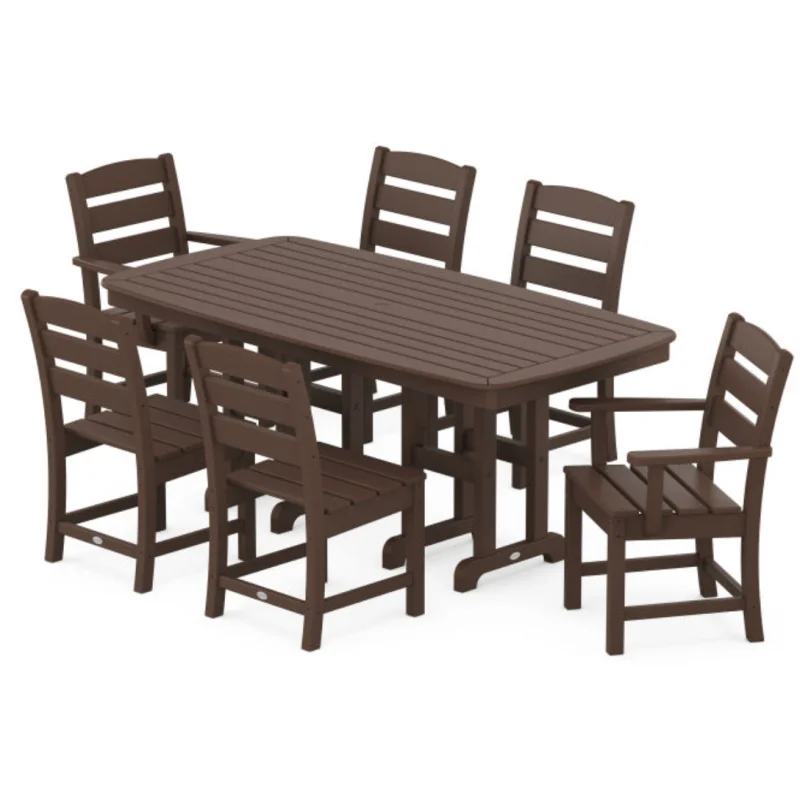 POLYWOOD Lakeside 7-Piece Dining Set Slate Grey