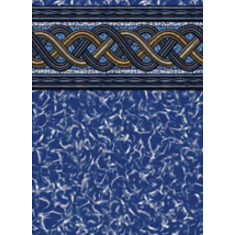 Pool Liner | Ocean Blue | 12x24 Oval Crystal Wave Unibead AG Liner | 54 Inch Wall | Unibead AG Compatible