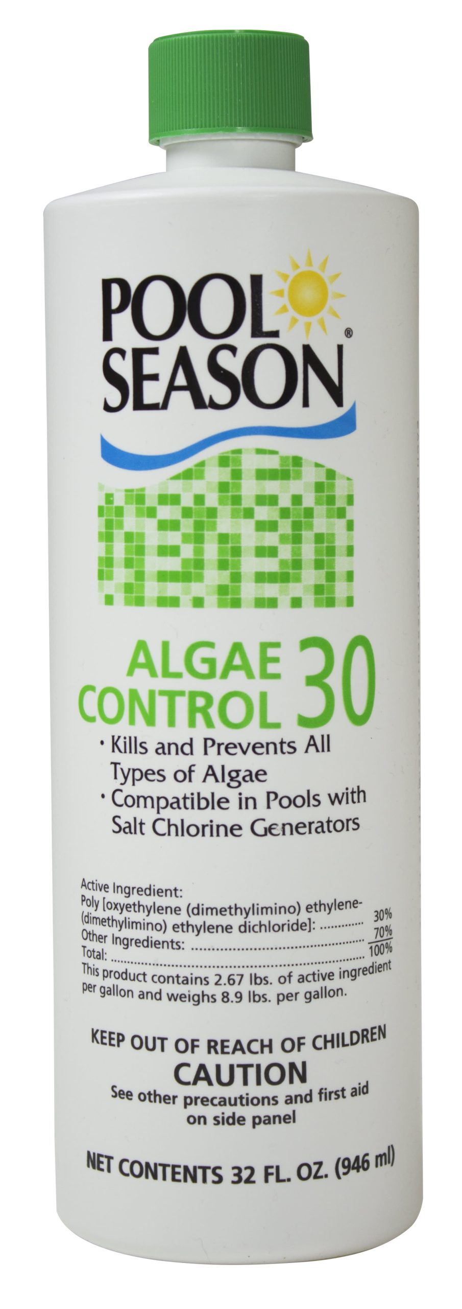 Pool Season Algae Control 30 Algaecide, 1 qt