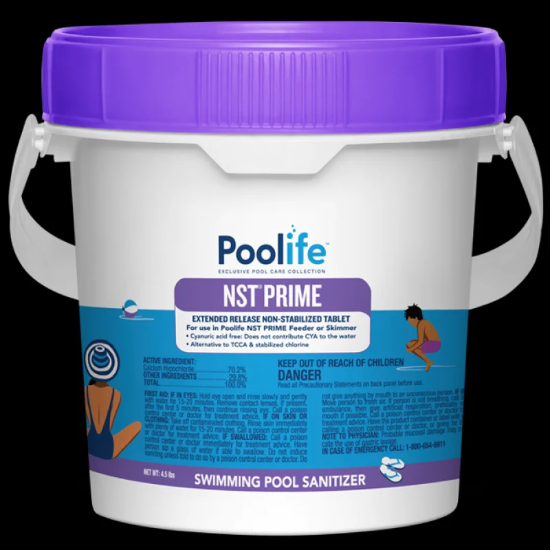 Poolife NST Prime Tablets (4.5 lbs)Extended-Release Chlorine Tablets for Pools