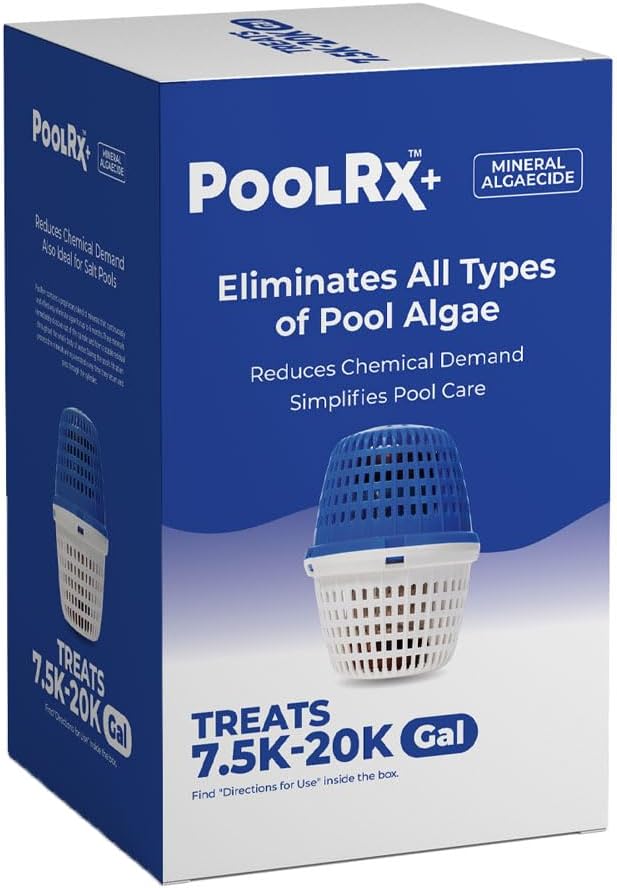 PoolRx +Plus Blue/White (with silver) 7.5K-20K Gallon Pools