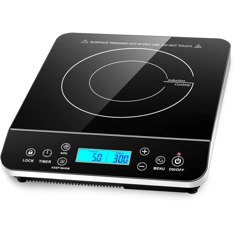 Portable Induction Cooktop | 1800W with Precise Temperature Control | Compact Design for Efficient Cooking