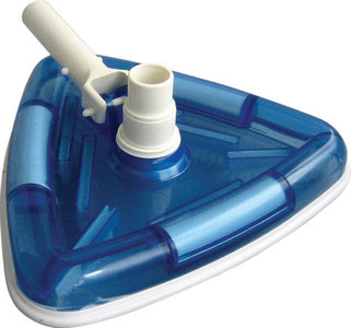 PoolStyle Deluxe Series Clear Triangular Weighted VL Vac Head with Swivel, K052CB/SCP