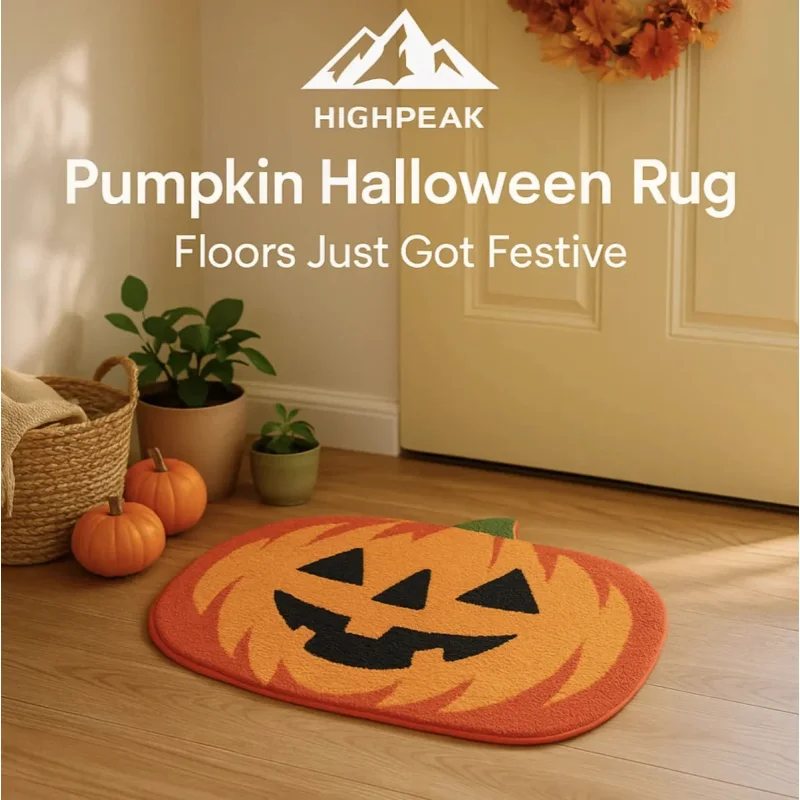Pumpkin Halloween Rug Orange