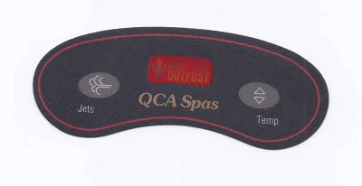 QCA Spas 2 Button Control Panel Overlay 11209