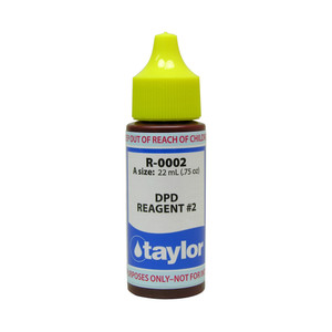 Taylor R-0002-A DPD Reagent #2 - 3/4 Oz Dropper Bottle, R-0002-A