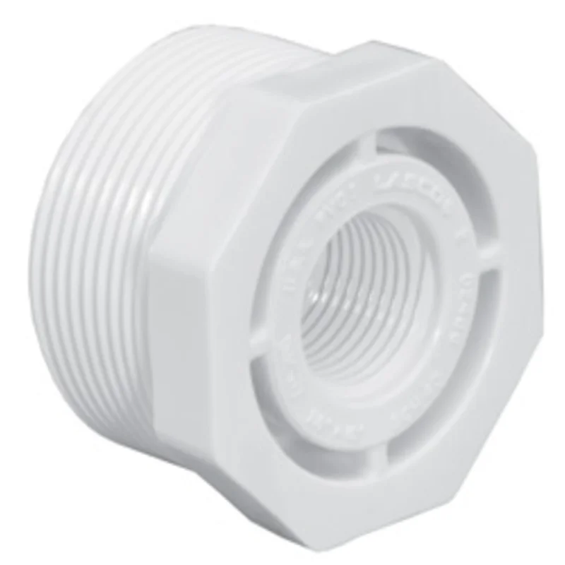 Reducing Bushing | AquaPro | 1/2 In MIPT To 1/4 In FIPT | PVC Schedule 40 | Replacement Part