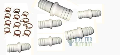 Repair Set 3/4 Inch Tubing Clamps (12) DW-17ST-ZD and Couplers (6) 21000-750