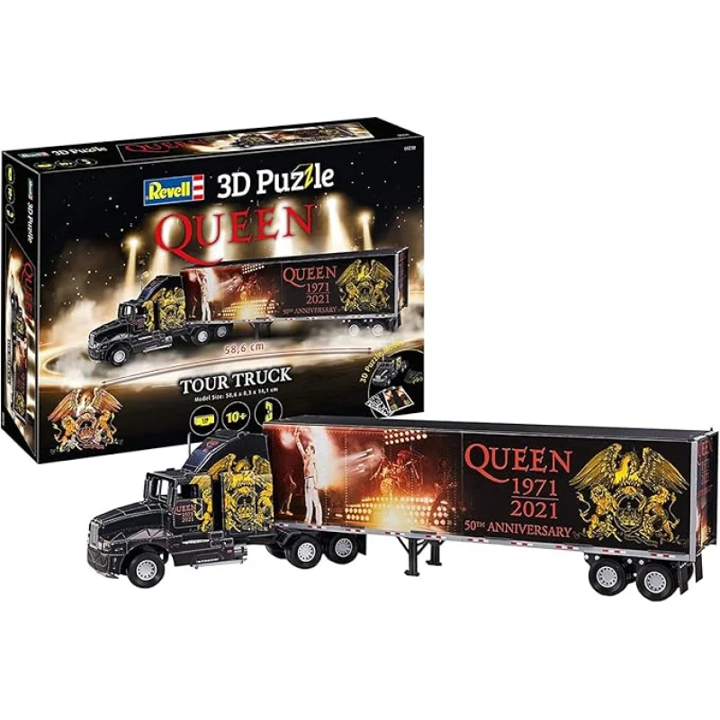 Revell 3D Puzzle Queen Band Tour Truck Trailer