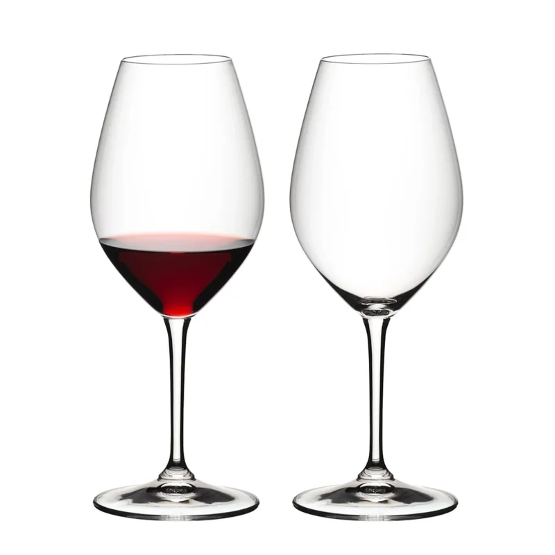 Riedel Wine Friendly Riedel 002, Red Wine Stemmed Crystal Glasses, 2 Pieces (Open Box)