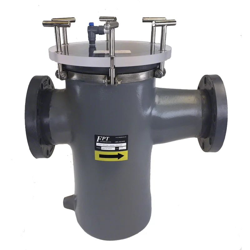 RSW Series Reducing PVC/FRP Strainer With Stainless Steel Basket 8 x 3 Inch Connections