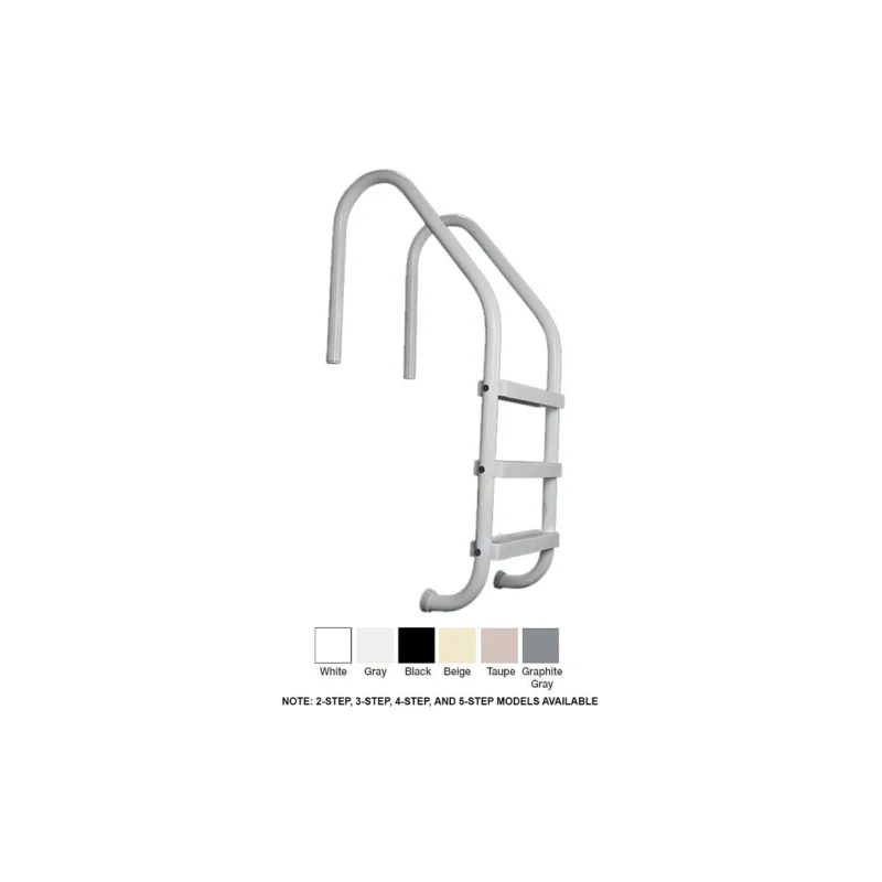 SAFTRON 24" x 53" Gray 3-Step Residential Ladder P-324-L3-G