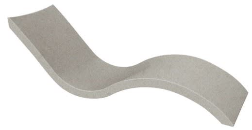 Ledge Lounger Signature Chaise by Ledge Lounger – Ergonomic In-Pool Lounger (0–9″ Shelf Depth), Sandstone