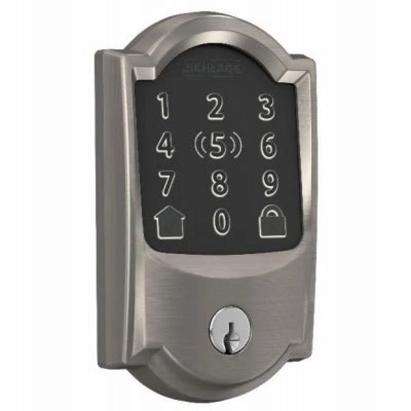 Schlage Lock Co BE499CAM619 Smart Deadbolt Satin Nickel