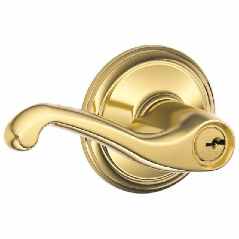 Schlage Lock Co F51VFLA505 Entry Lockset Brass