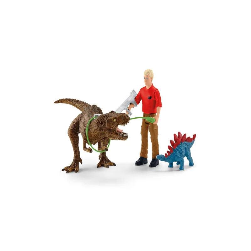Schleich Dinosaurs: T-Rex Attack 5pc Dino Figurine Playset