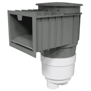Waterway Gray Renegade Gunite Skimmer 2" Socket with Square Lid, 540-6417