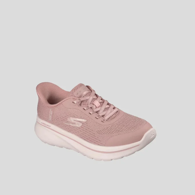 Skechers Women's Slip-ins Relaxed Fit: GO WALK Arch Fit N-Joy - Ria (Mauve) Size 7 1/2