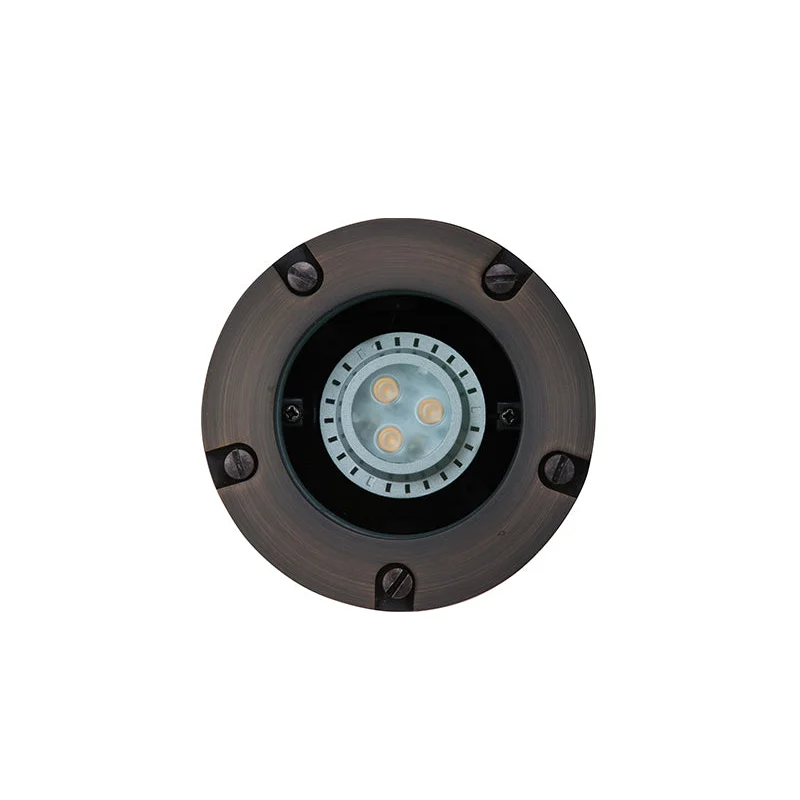 Sollos | 996132 | In-Ground Light with Trim Ring - 12V - Antique Brass-Fixture Only (7-10 day lead time)