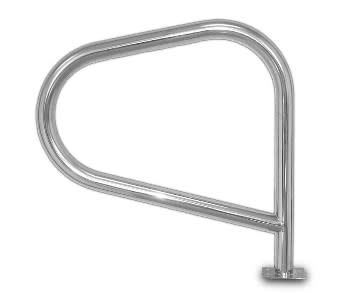 Inter-Fab Single Post Spa Rail on Flat 3" x 4" Mounting Plate