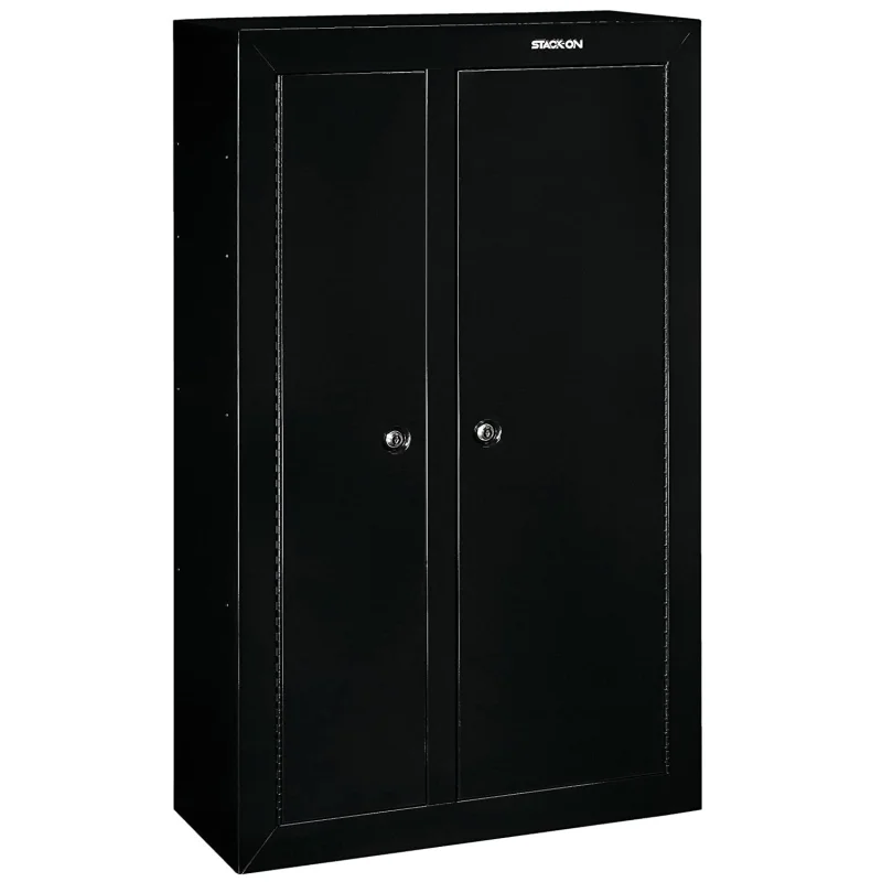Stack-On 10 Gun Double Door Key Locking Security Storage Cabinet Safe(For Parts)