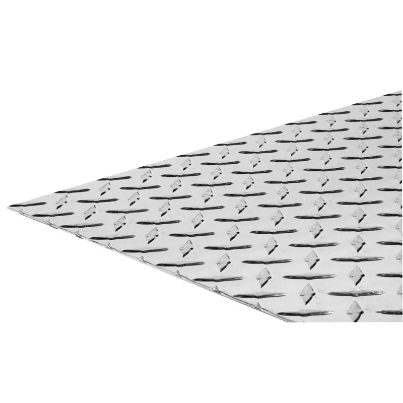 SteelWorks 0.07 in. X 12 in. W X 24 in. L Bright Aluminum Diamond Tread Plate