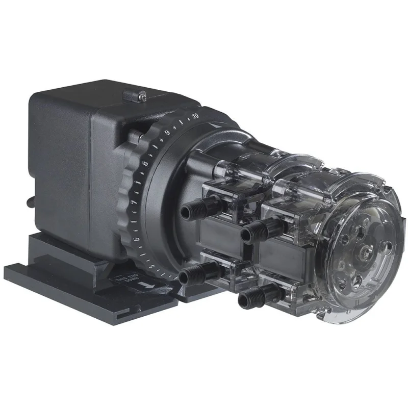 Stenner Double Head Adjustable Output Pump 0.3 - 6.0 GPD #1 Tube 120V (100PSI)