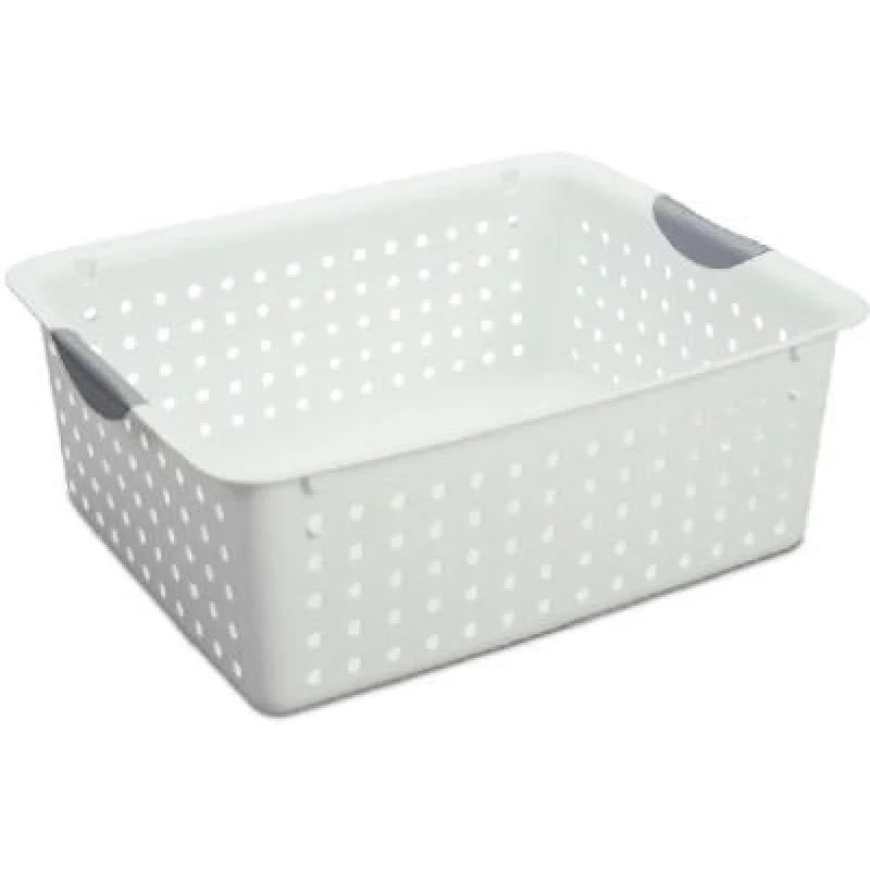 Sterilite 16268006 Large White Ultra Basket 6 Pack